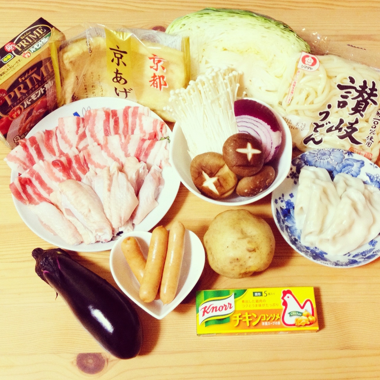 餃子入りカレー鍋（饺子咖喱火锅）的做法
