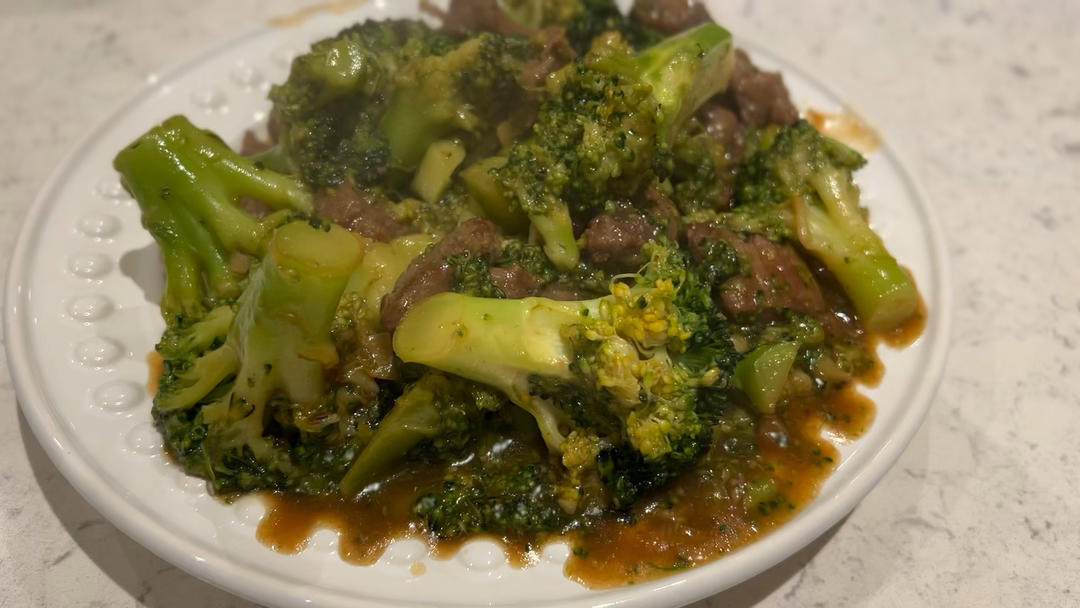 西兰花炒牛肉