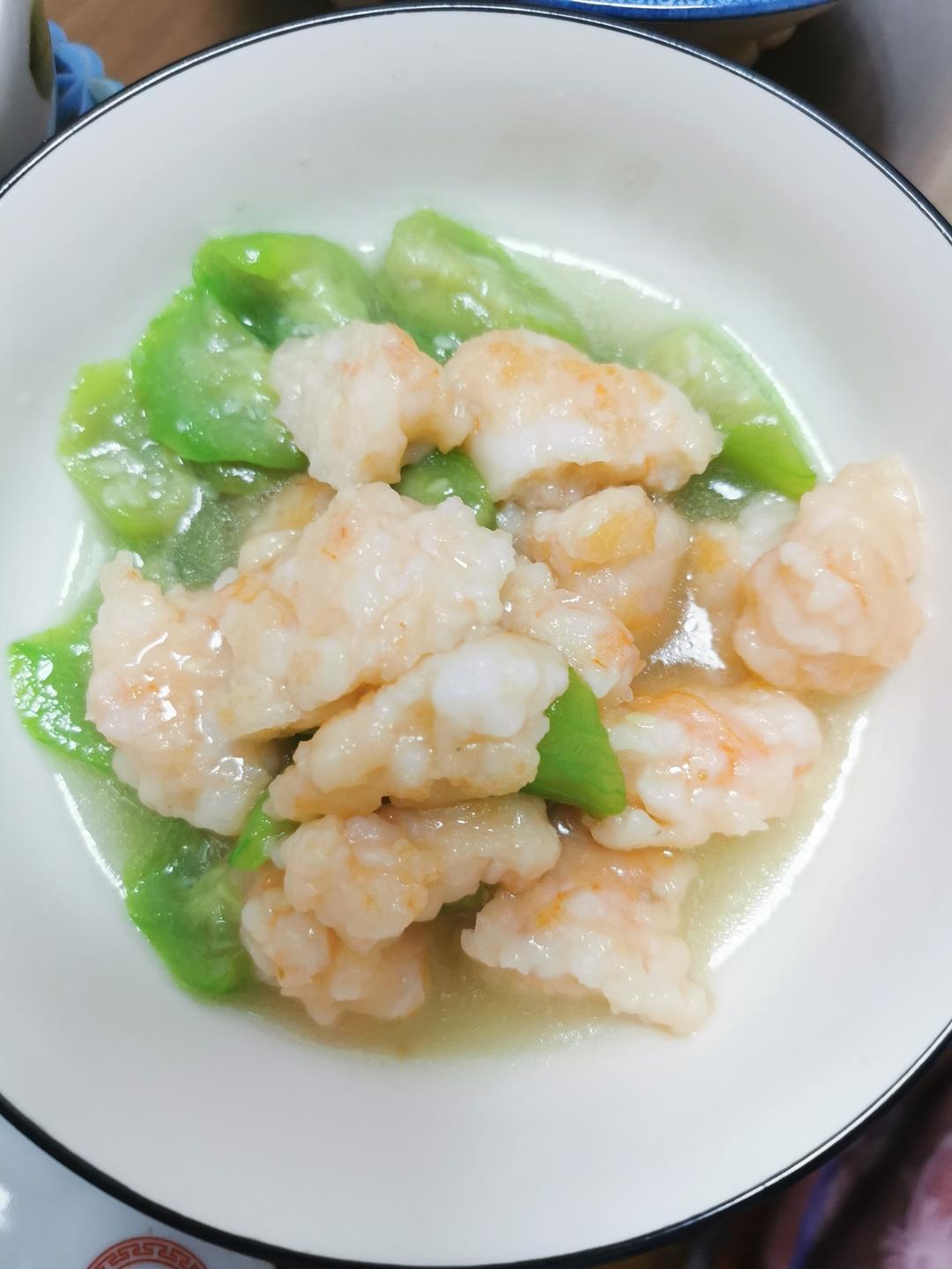 【丝瓜虾仁】鲜