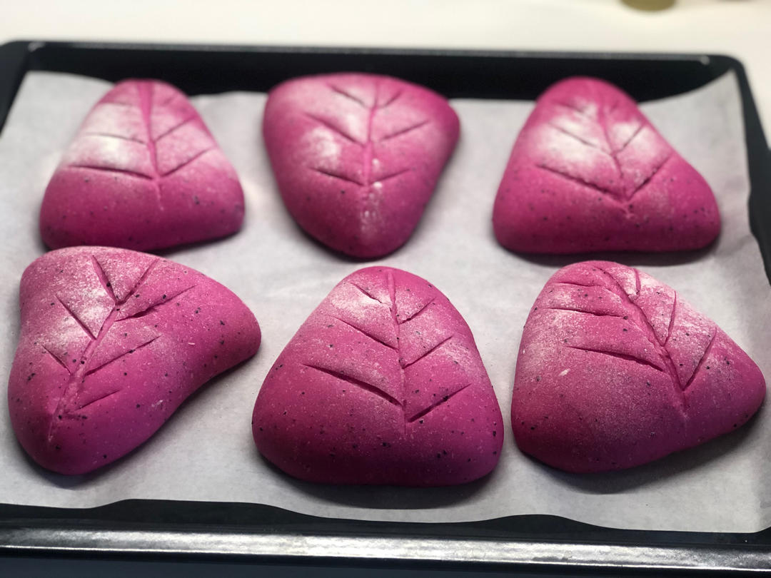 火龙果奶酪软欧包