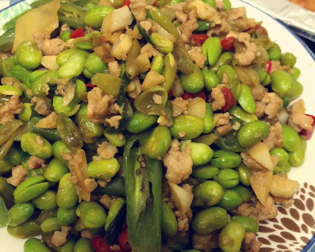 男朋友超爱的毛豆炒肉