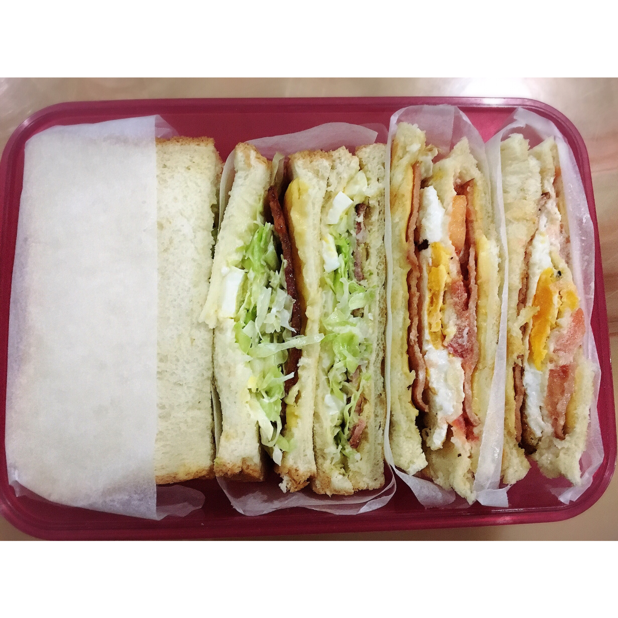 火腿芝士蛋三文治