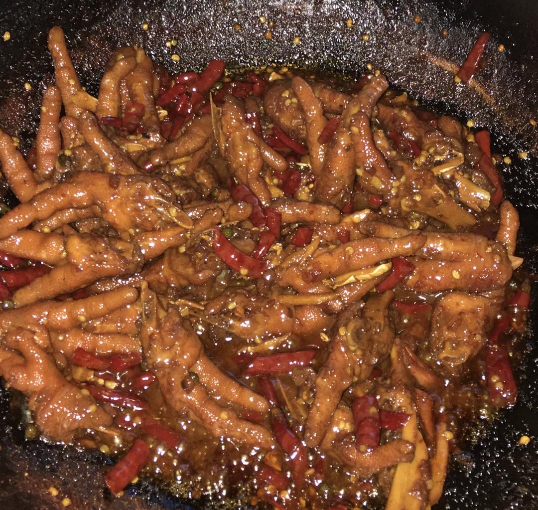 香辣烧鸡爪