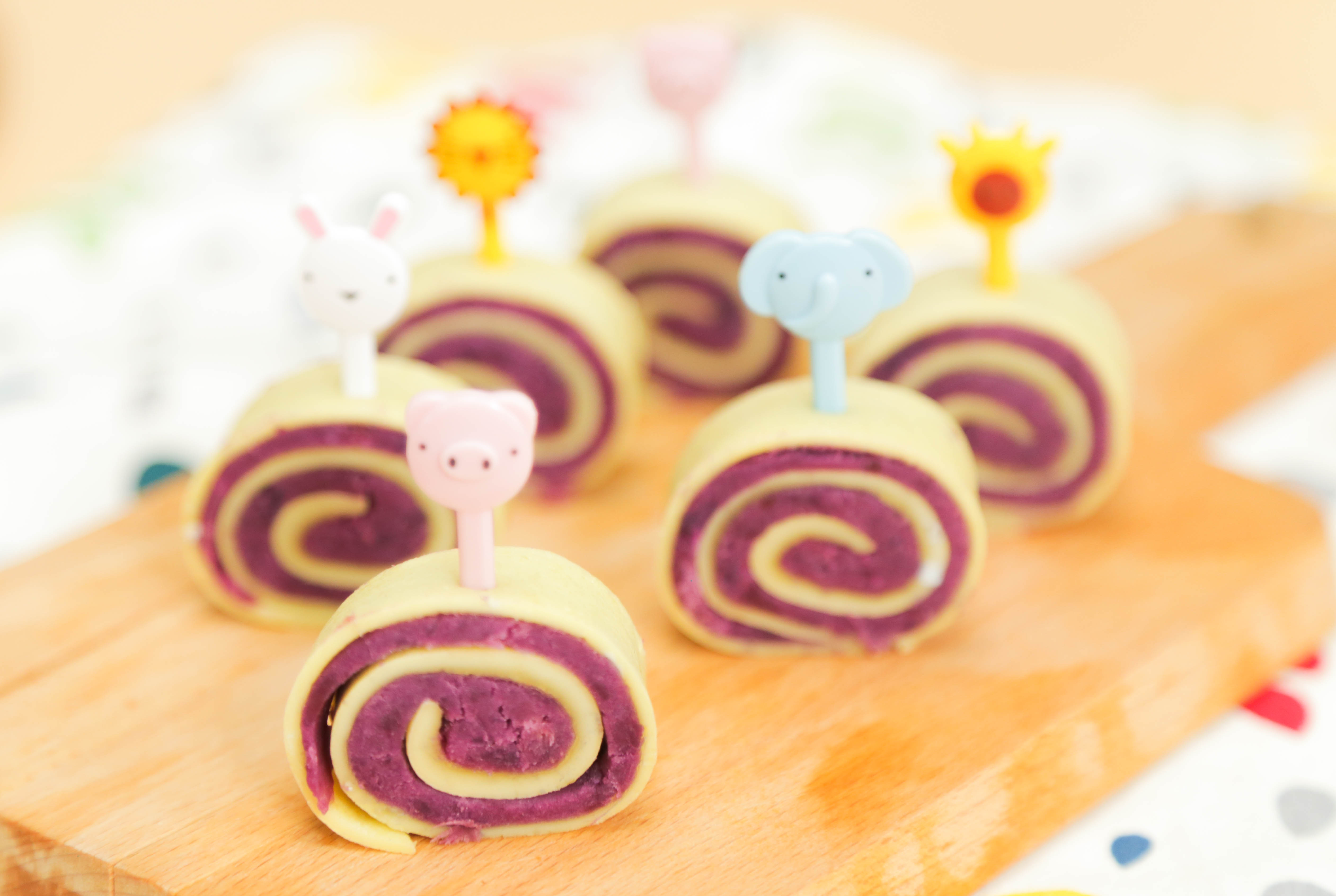 宝宝辅食：紫薯蛋卷（适龄：8月+）