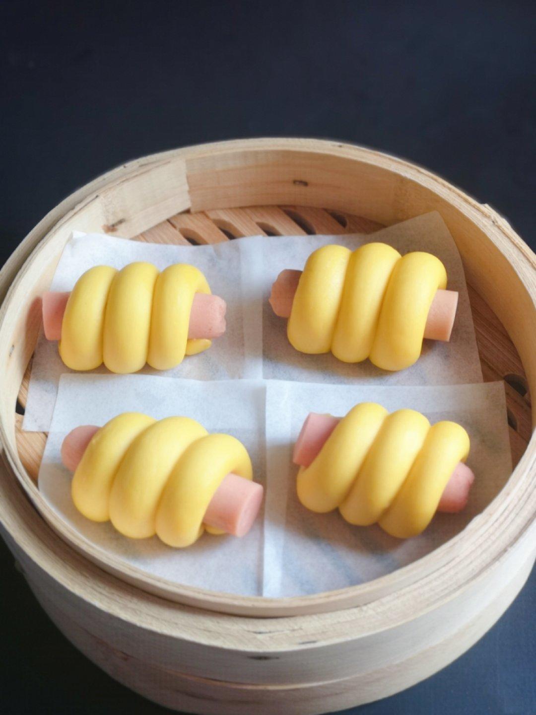 快手火腿卷～一次发酵