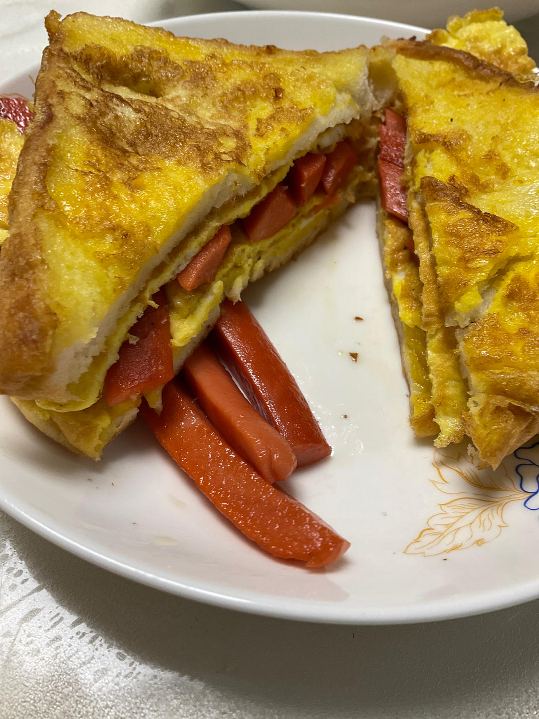 简易版三明治🥪（平底锅）