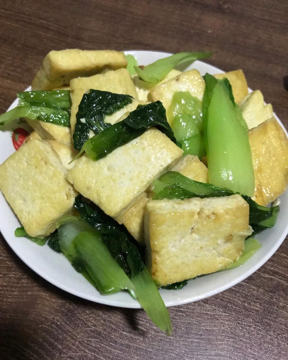 小白菜炒豆腐