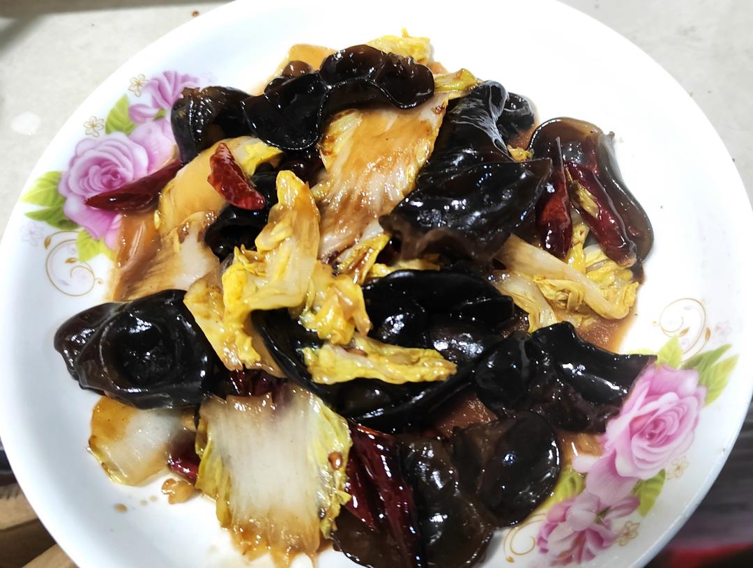 开胃下饭菜！醋溜白菜木耳