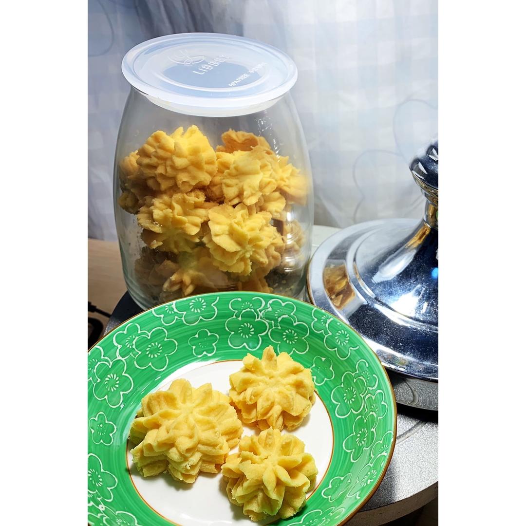 酥到掉渣的网红珍妮曲奇，牛油小花