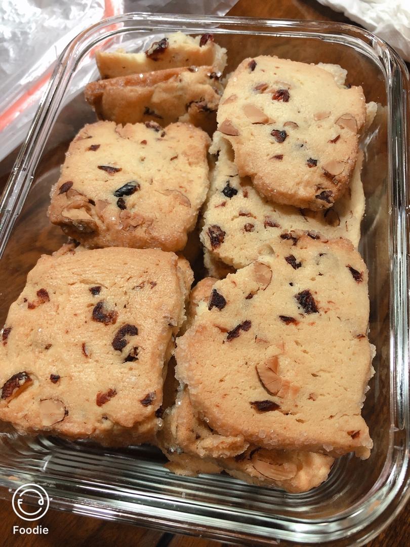 高配版蔓越莓饼干——砂糖蔓越莓杏仁酥饼/烘焙视频饼干篇6