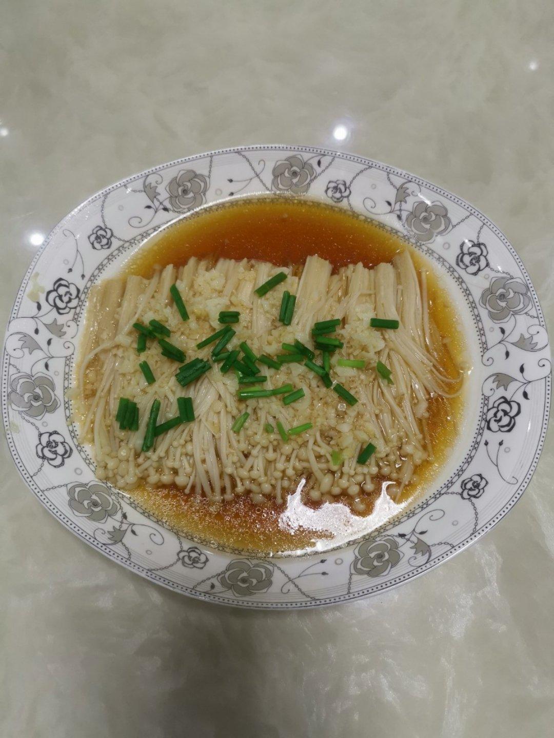 蒜蓉蒸金针菇