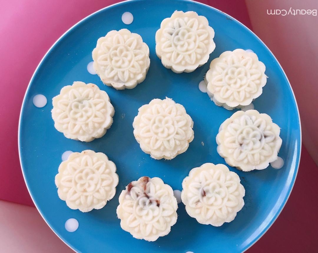 【微波红楼山药糕】无油无糖外层+红豆馅