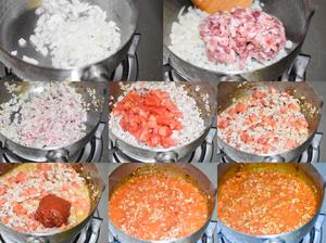 番茄肉酱萨拉米香肠大贝壳焗面（Conchiglioni）的做法 步骤2