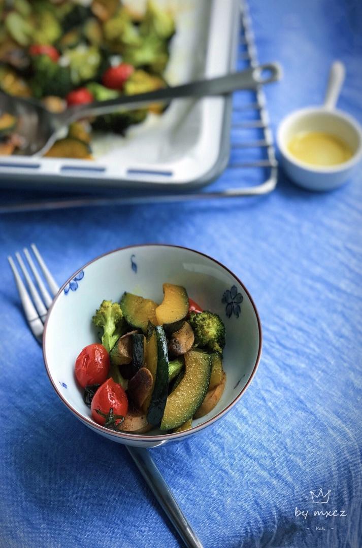 【北鼎烤箱食谱】烤时蔬之绿意盎然