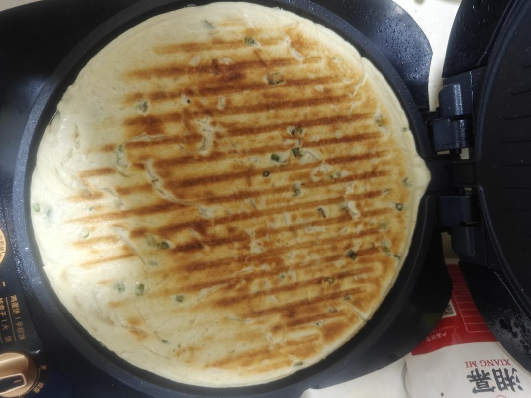 手不沾面做发面大饼