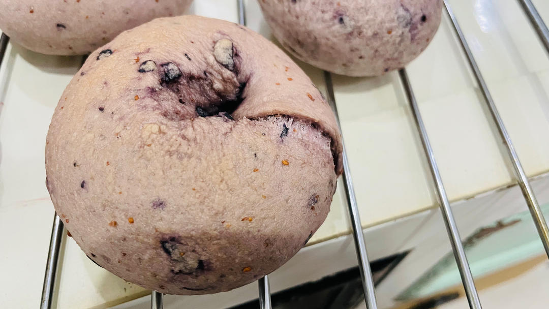 蓝莓贝果｜无油低糖