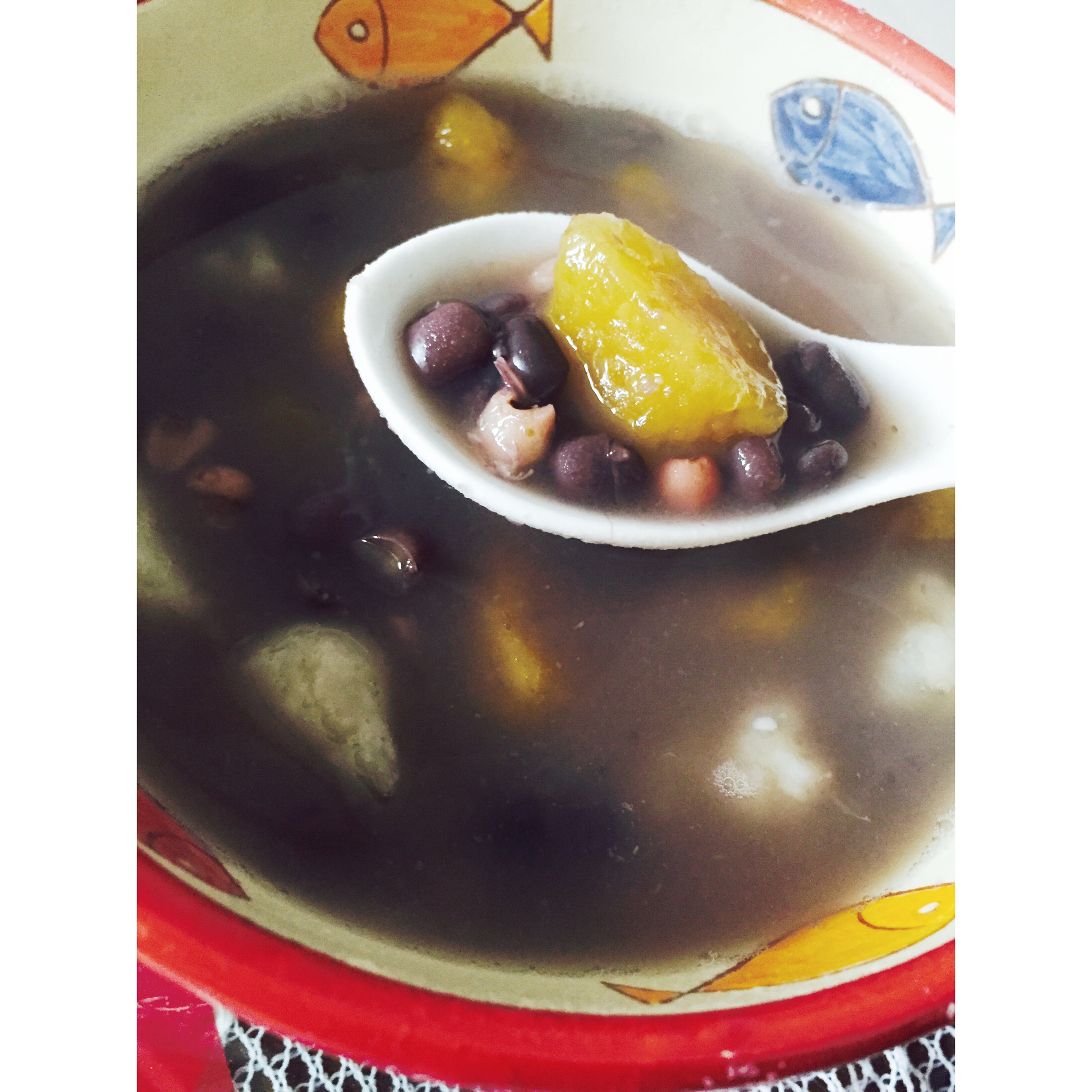 芋圆红豆汤