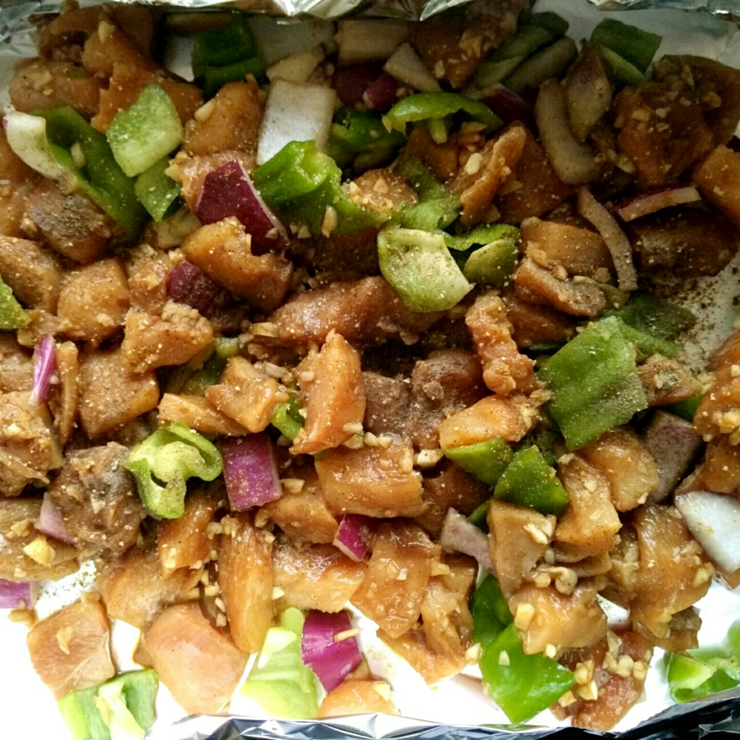 无油鸡胸肉烤时蔬