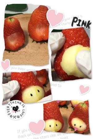 可爱的草莓娃娃的做法 步骤3