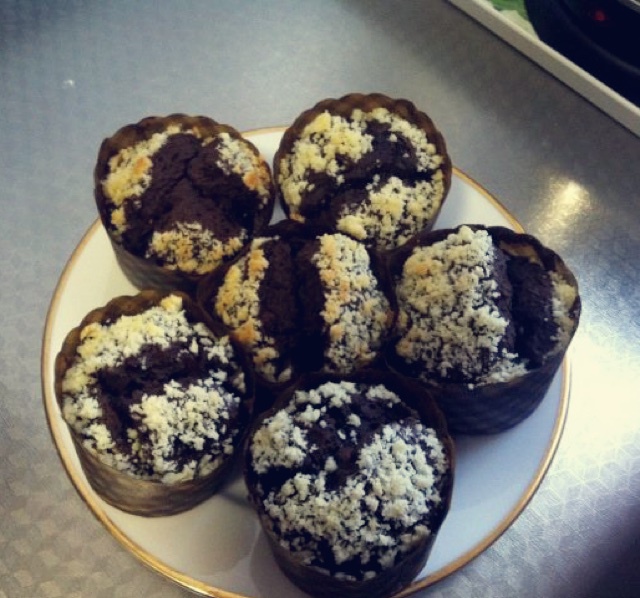 特浓酥粒巧克力马芬蛋糕