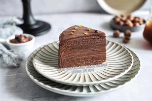 超浓郁香缇巧克力千层蛋糕（原创）的做法 步骤17