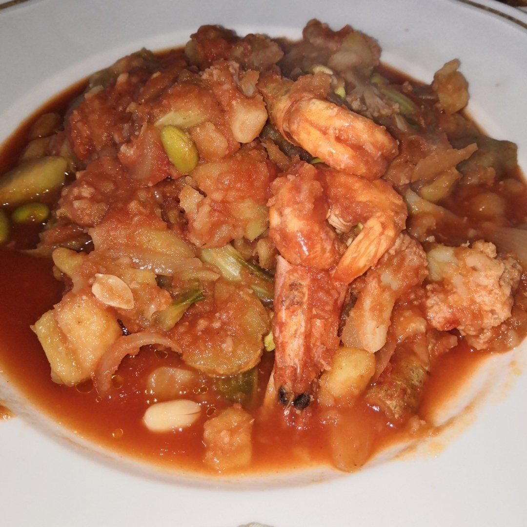 [减脂低卡] 东南亚风情土豆番茄海鲜浓汤