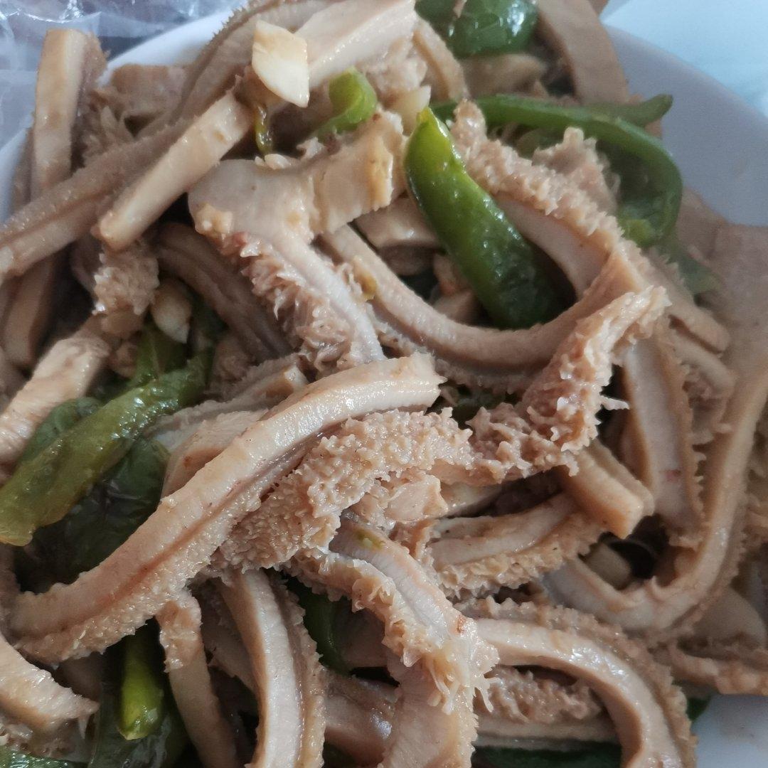 “孜然青椒炒毛肚”家人最喜欢的毛肚做法！嫩香！