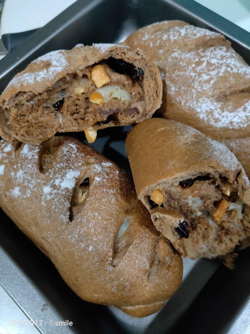 超级好吃简单好做的可可麻薯软欧面包