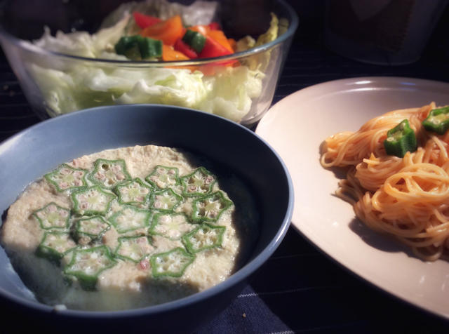 秋葵星星蒸烤布丁