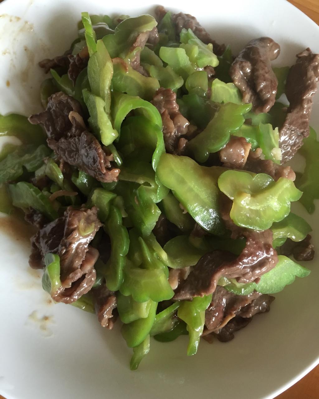 经典粤菜凉瓜牛肉