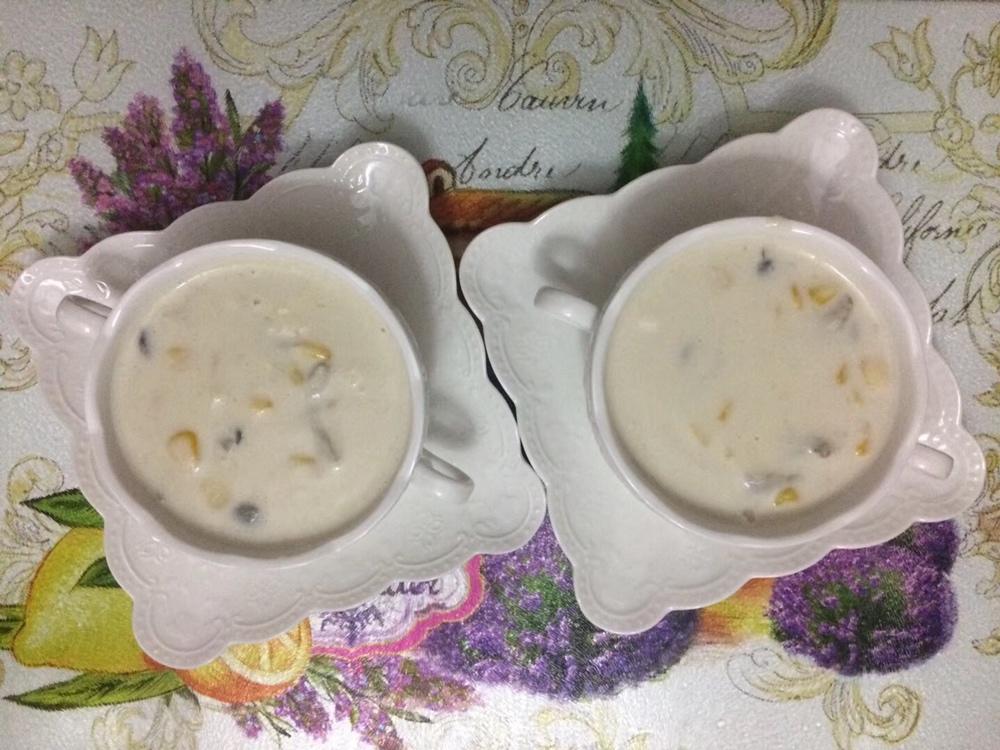 西式浓汤（美味低卡版）-鸡茸蘑菇忌廉汤