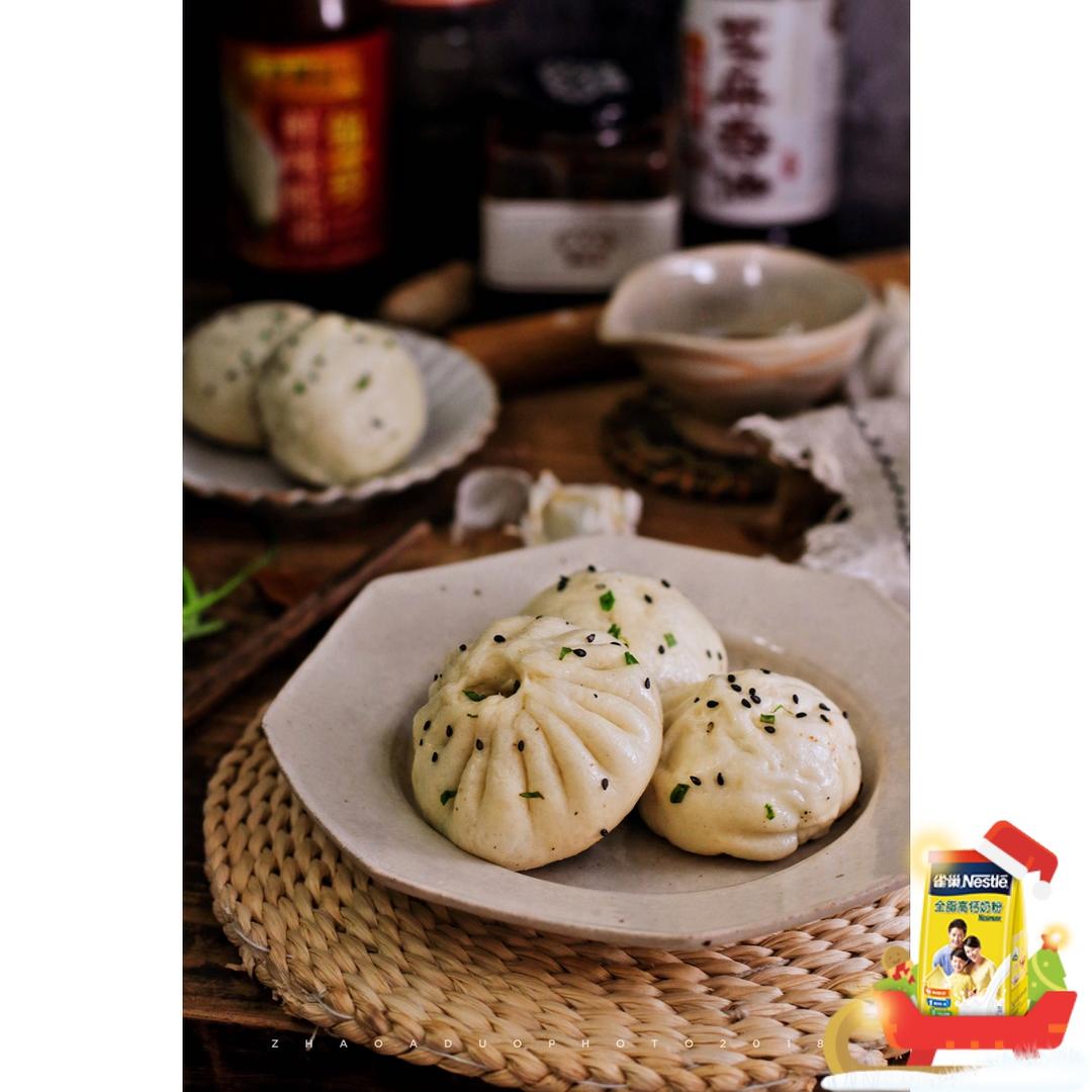 鲜肉大葱肉包（教你水打馅）