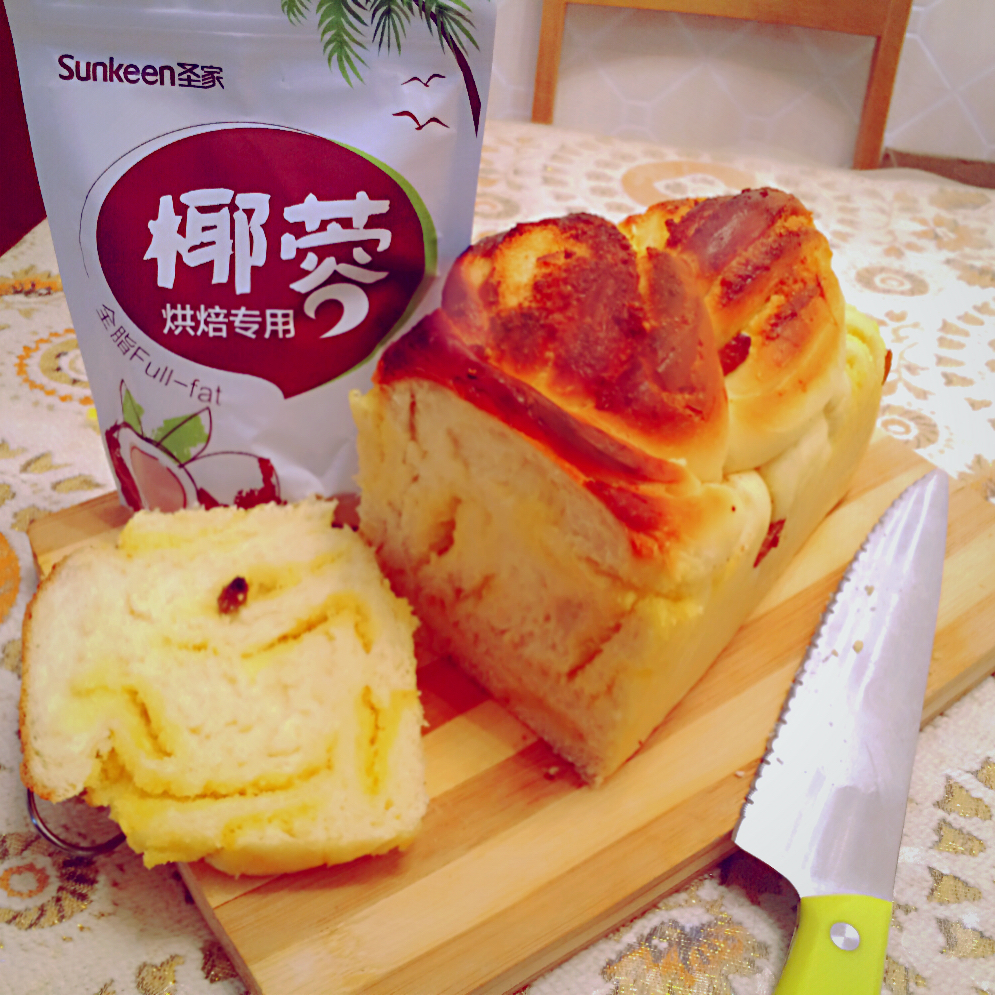 椰蓉吐司面包 Coconut Loaf