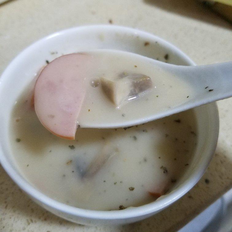 奶油鸡茸蘑菇汤（必胜客同款）