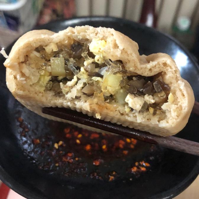 比肉香！酱豆腐粉条馅儿全素大包子