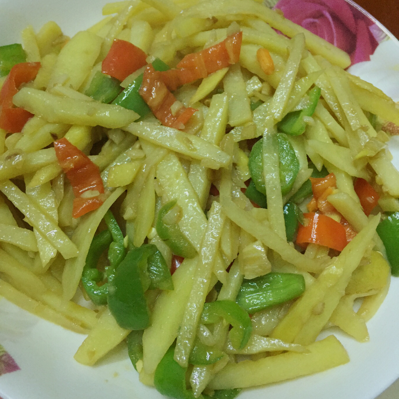 酸辣土豆丝-不用再愁不辣不酸了