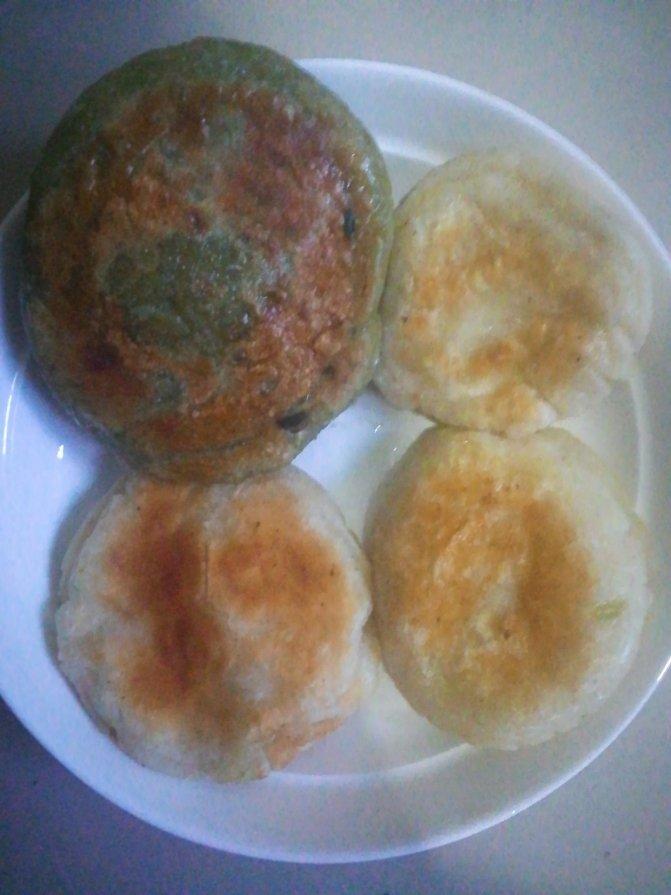 好吃的糯米香蕉饼