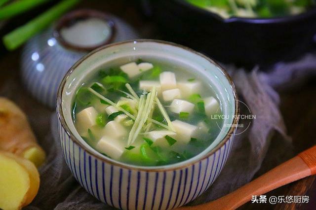菜心豆腐羹的做法