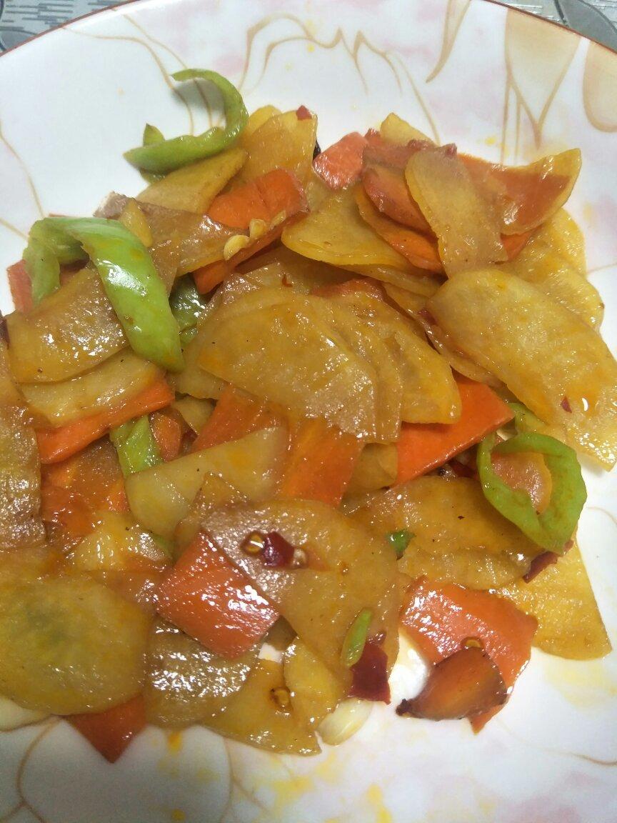 家常炒土豆片