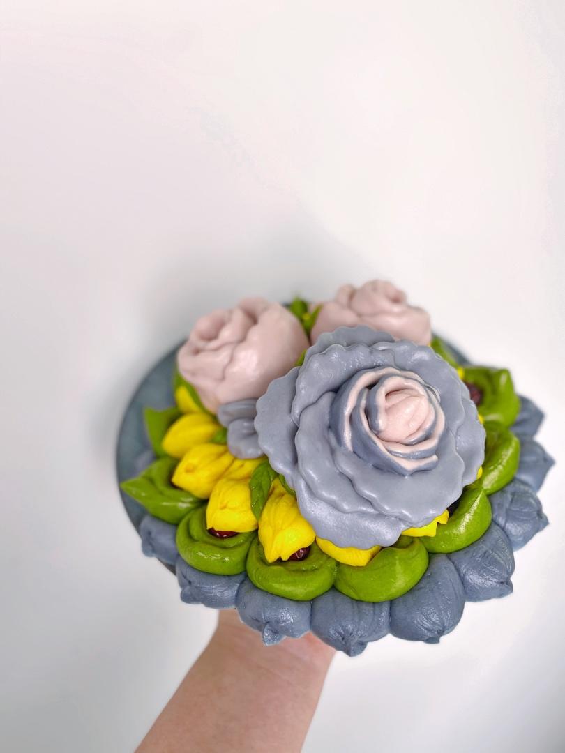 闰四月留娘糕（果蔬玫瑰花馒头）