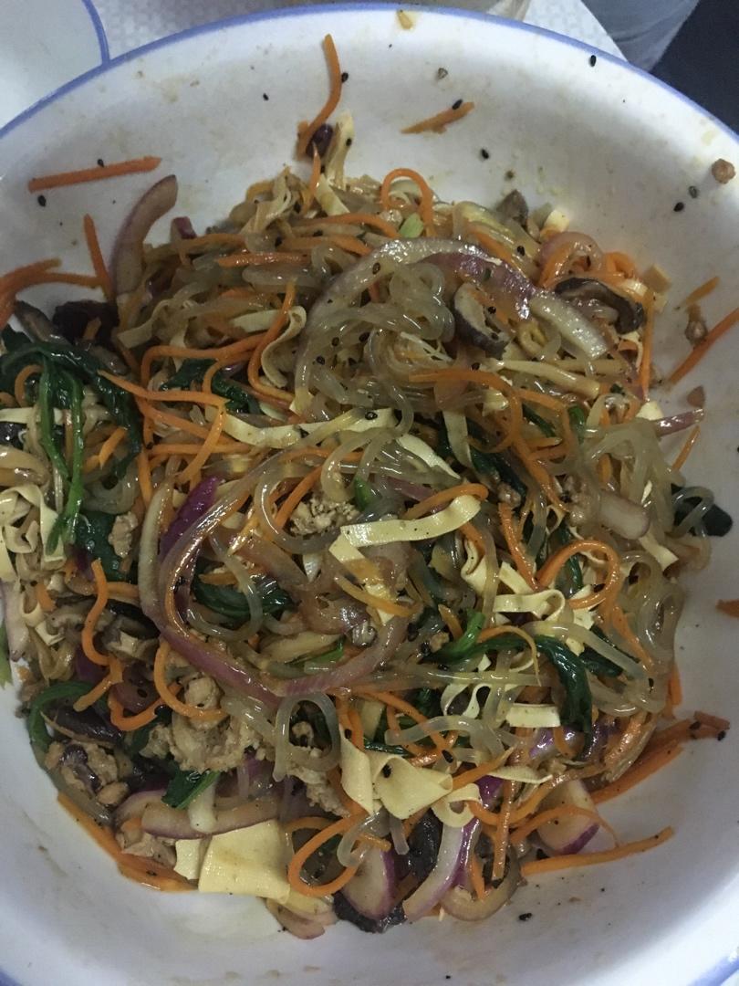 停不下来快手韩式拌杂菜