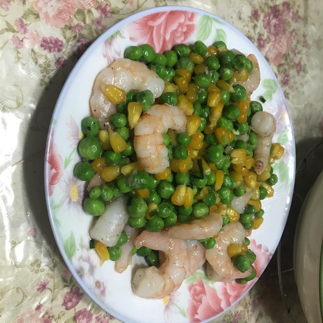 青豆玉米虾仁