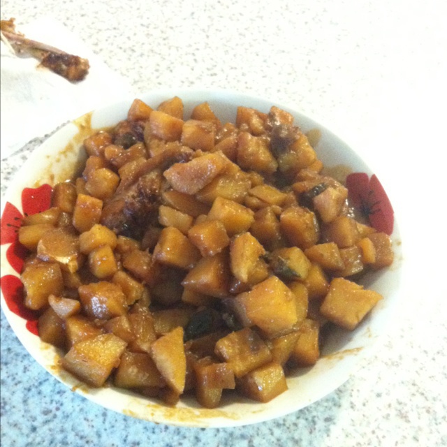 土豆炖翅根