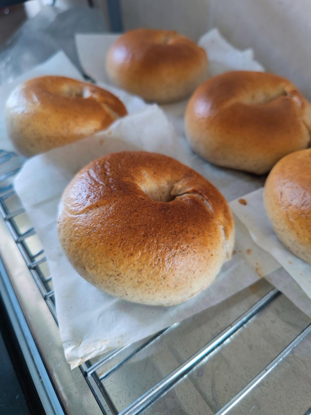 肉桂苹果全麦贝果