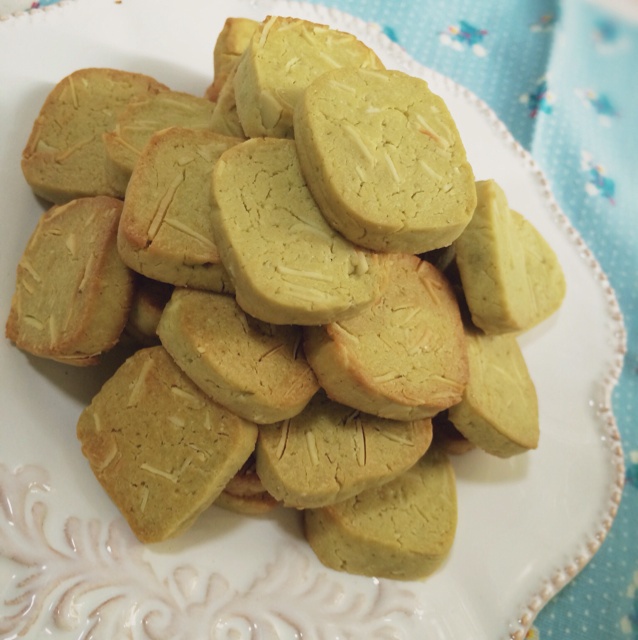 抹茶杏仁饼干