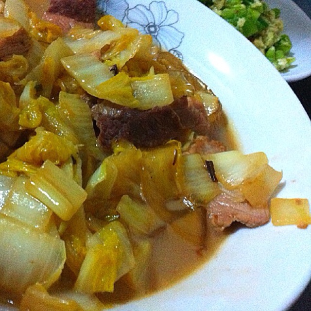 猪肉白菜炖粉条