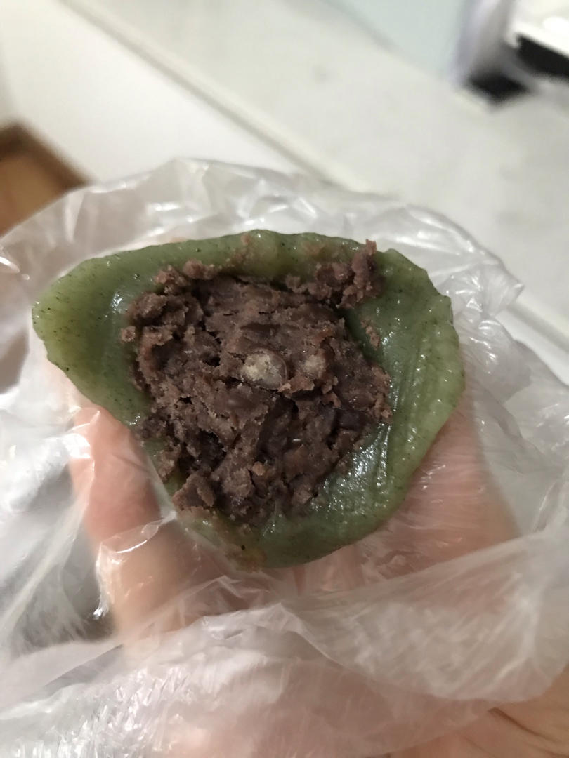 艾草青团（麻薯做法，常温不会变硬）