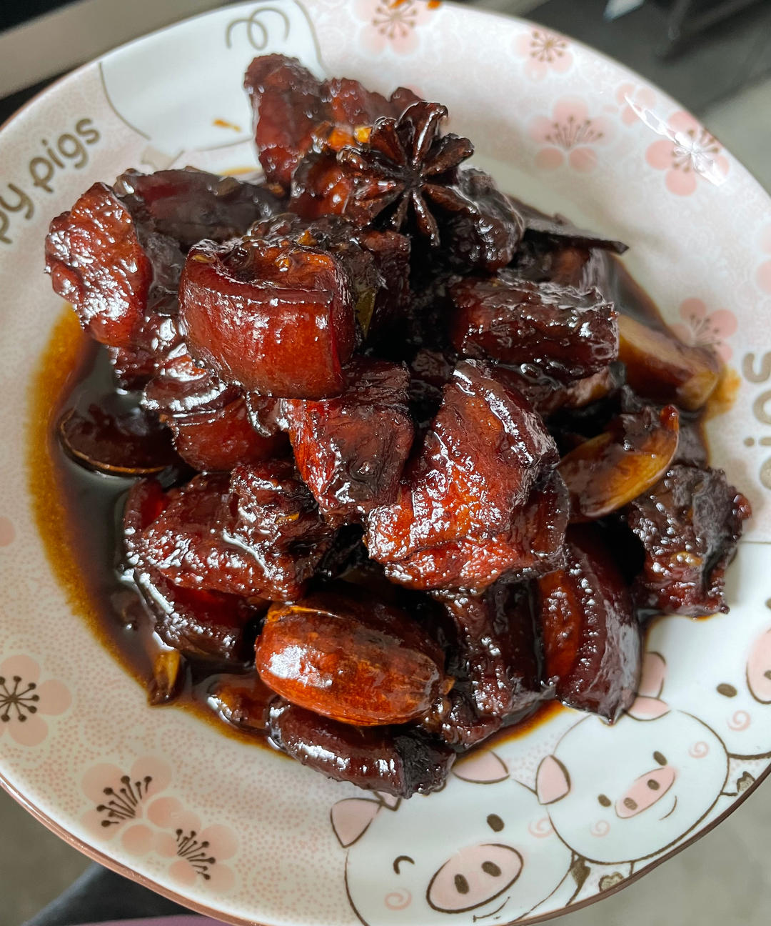 不硬不柴、果味红烧肉
