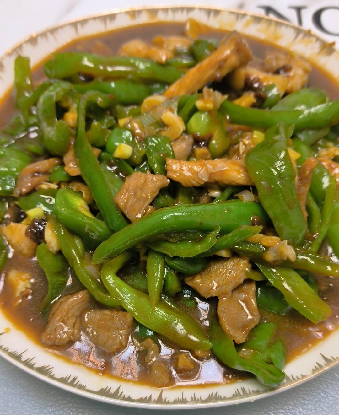 青椒炒肉丝