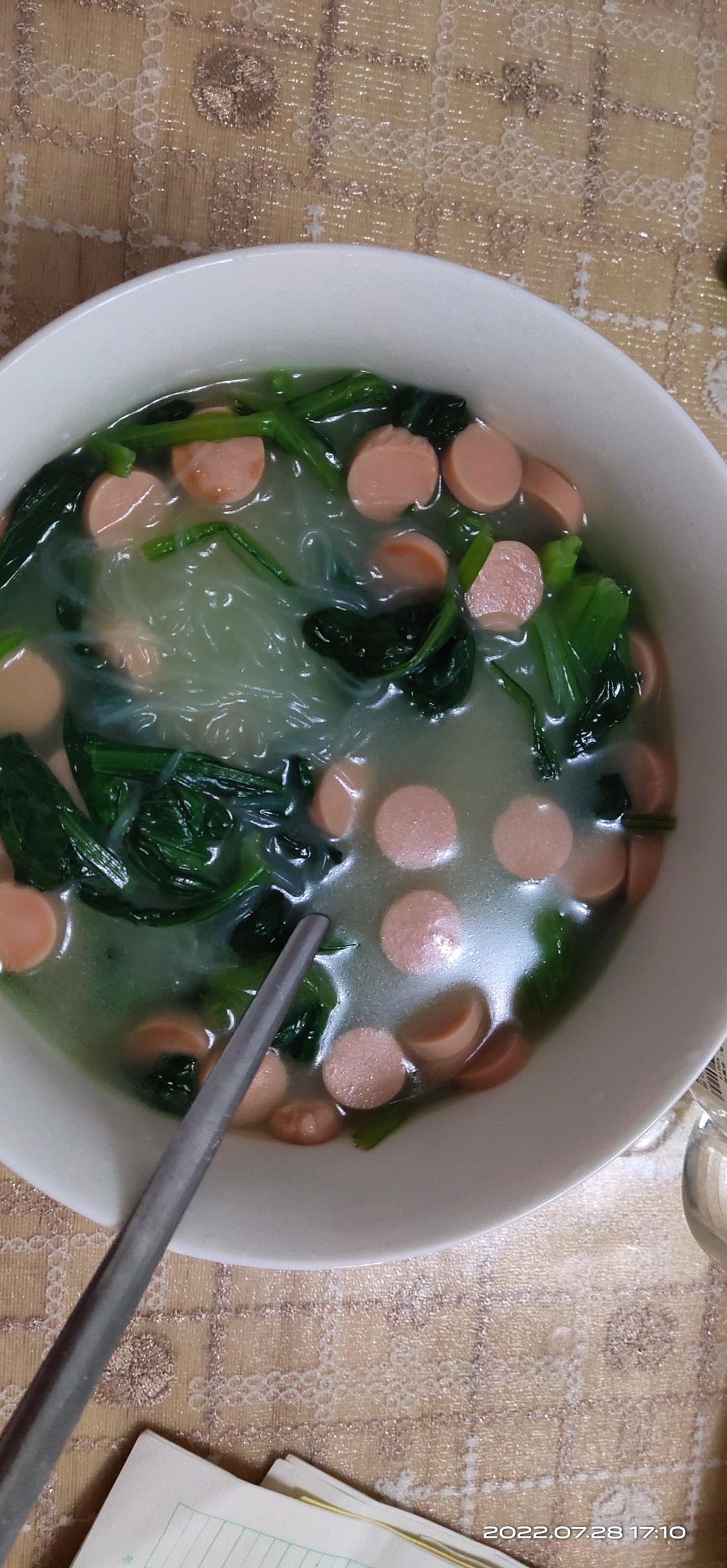 青菜粉丝汤